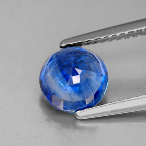 Cianita azul natural 1,82ct, corte redondo, SI