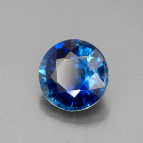Cianita azul natural 1,54ct, corte redondo, SI