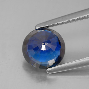 Cianita azul natural 1,54ct, corte redondo, SI