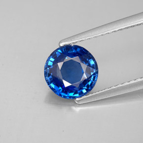 Dianita Azul Natural 1.54ct, Corte Redondo, SI