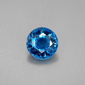 Cianita azul natural 1,63ct, corte redondo, SI