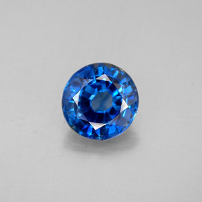 Cianita azul natural 1,66ct, corte redondo, SI