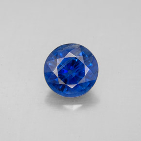 Cianita azul natural 1,61ct, corte redondo, SI