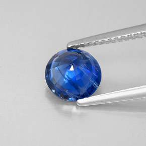 Cianita azul natural 1,61ct, corte redondo, SI