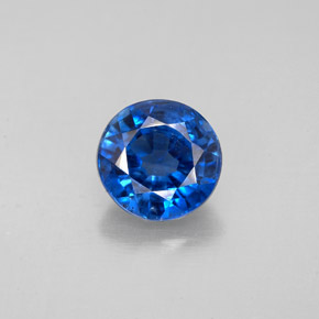 Cianita azul natural 1,73ct, corte redondo, SI
