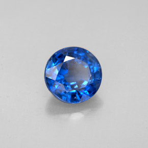 Cianita azul natural 1,73ct, corte redondo, SI
