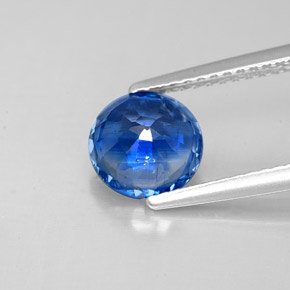 Cianita azul natural 1,73ct, corte redondo, SI