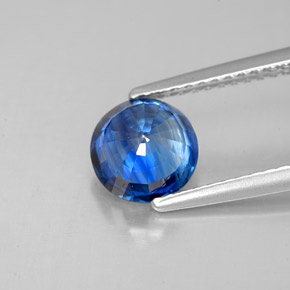 Cianita azul natural 1,68ct, corte redondo, SI