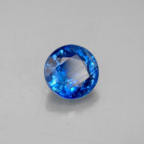 Cianita azul natural 1,80ct, corte redondo, SI