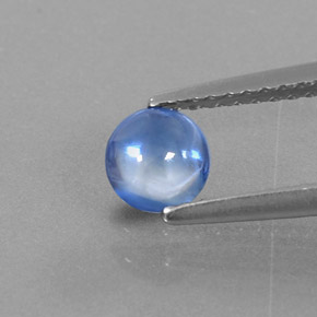 Dianita Azul Natural 0.55ct, Corte Redondo, Transparente