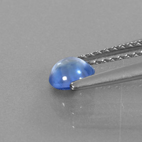 Dianita Azul Natural 0.55ct, Corte Redondo, Transparente