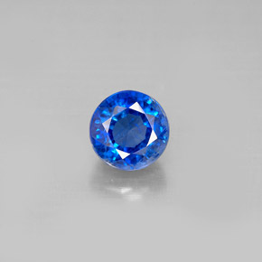 Cianita azul natural 1,33ct, corte redondo, VS-SI