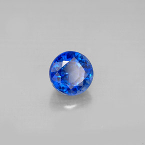 Cianita azul natural 1,33ct, corte redondo, VS-SI