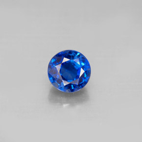 Cianita azul natural 1,31ct, corte redondo, VS-SI