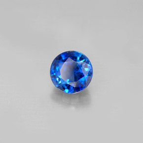 Cianita azul natural 1,31ct, corte redondo, VS-SI