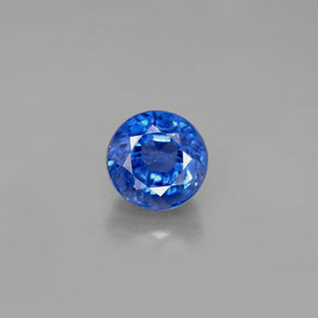 Cianita azul natural 1,54ct, corte redondo, VS-SI