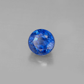 Cianita azul natural 1,54ct, corte redondo, VS-SI