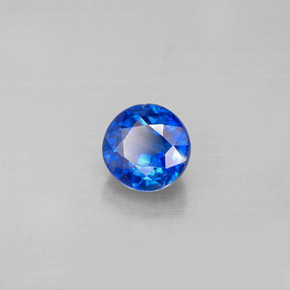 Cianita azul natural 1,49ct, corte redondo, VS