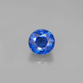 Cianita azul natural 1,44ct, corte redondo, VS-SI
