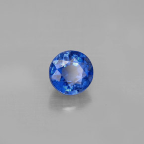 Cianita azul natural 1,44ct, corte redondo, VS-SI