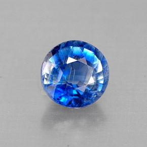 Cianita azul natural 1,08ct, corte redondo, VS-SI