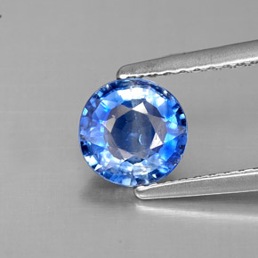 Cianita azul natural 1,06ct, corte redondo, VS-SI
