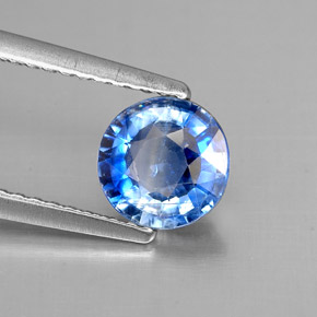 Cianita azul natural 1,06ct, corte redondo, VS-SI