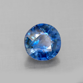 Cianita azul natural 1,05ct, corte redondo, VS-SI