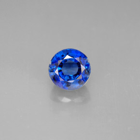 Cianita azul natural 1,41ct, corte redondo, VS-SI