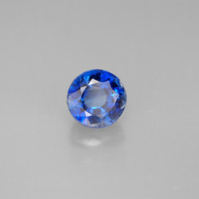 Cianita azul natural 1,41ct, corte redondo, VS-SI