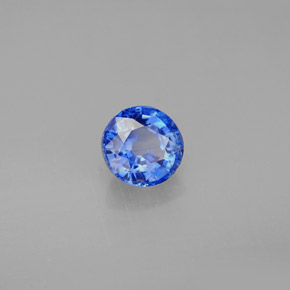 Dianita Azul Natural 1.13ct, Corte Redondo, VS