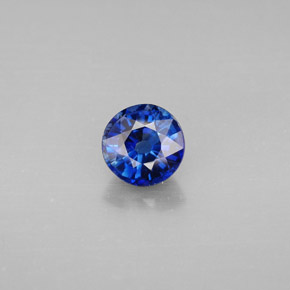 Cianita azul natural 1,09ct, corte redondo, VS
