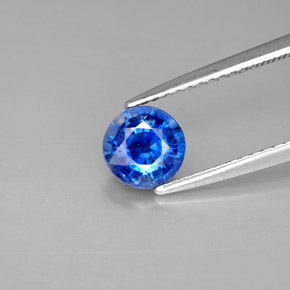 Dianita Azul Natural 1.05ct, Corte Redondo, VS
