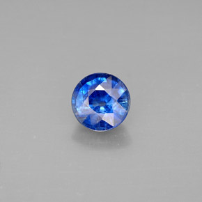 Cianita azul natural 1,16ct, corte redondo, VS-SI