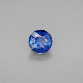 Cianita azul natural 1,16ct, corte redondo, VS-SI