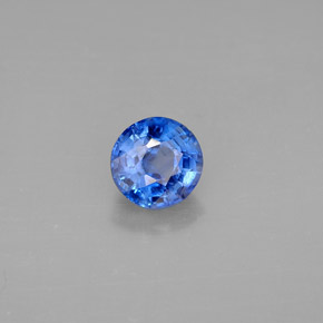 Cianita azul natural 1,15ct, corte redondo, VS-SI