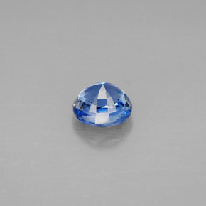 Cianita azul natural 1,15ct, corte redondo, VS-SI