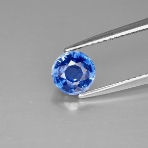 Dianita Azul Natural 1.20ct, Corte Redondo, VS