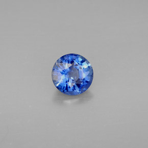 Cianita azul natural 0,98ct, corte redondo, VS