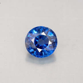 Cianita azul natural 1,02ct, corte redondo, VS-SI