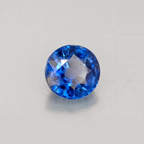 Cianita azul natural 1,02ct, corte redondo, VS-SI