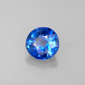 Cianita azul natural 1,04ct, corte redondo, VS-SI