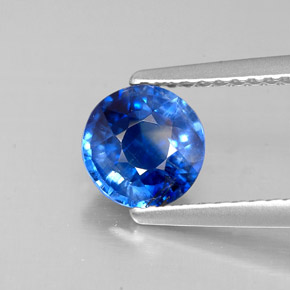 Cianita azul natural 1,17ct, corte redondo, VS-SI