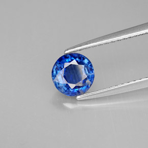 Cianita azul natural 1,05ct, corte redondo, VS-SI