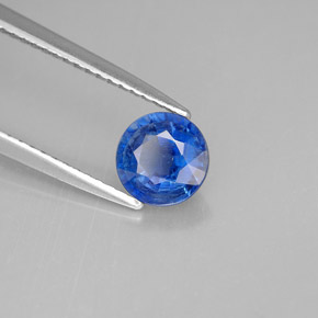 Cianita azul natural 1,03ct, corte redondo, VS-SI