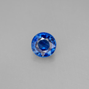 Cianita azul natural 1,04ct, corte redondo, VS-SI