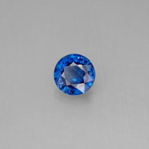 Cianita azul natural 1,04ct, corte redondo, VS-SI