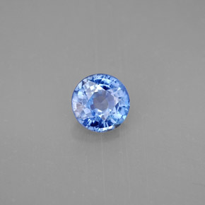 Cianita azul natural 0,94ct, corte redondo, VS
