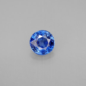Cianita azul natural 1,11ct, corte redondo, VS-SI