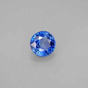 Cianita azul natural 1,11ct, corte redondo, VS-SI